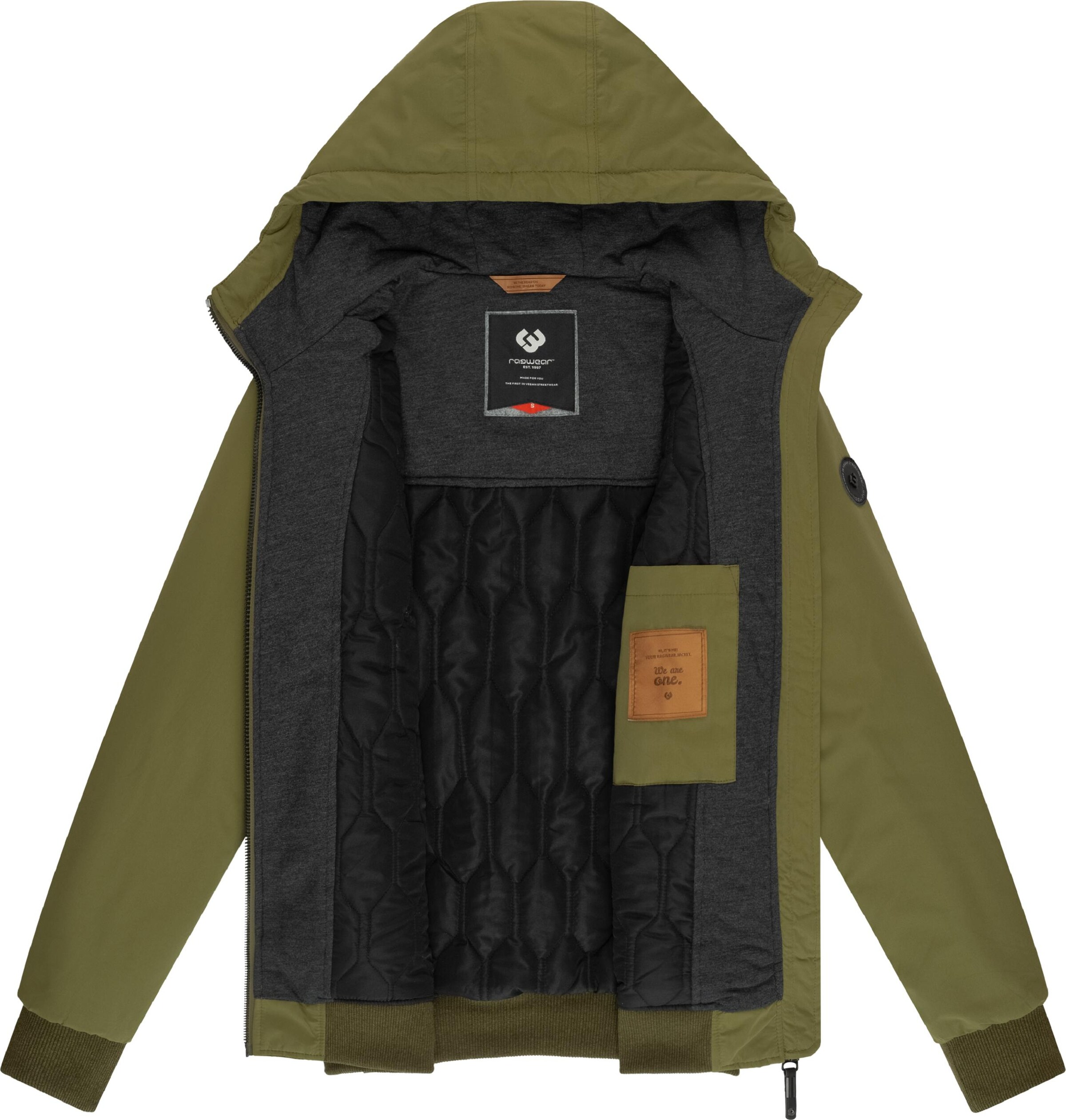 Ragwear Преходно яке 'Maddy' в зелено