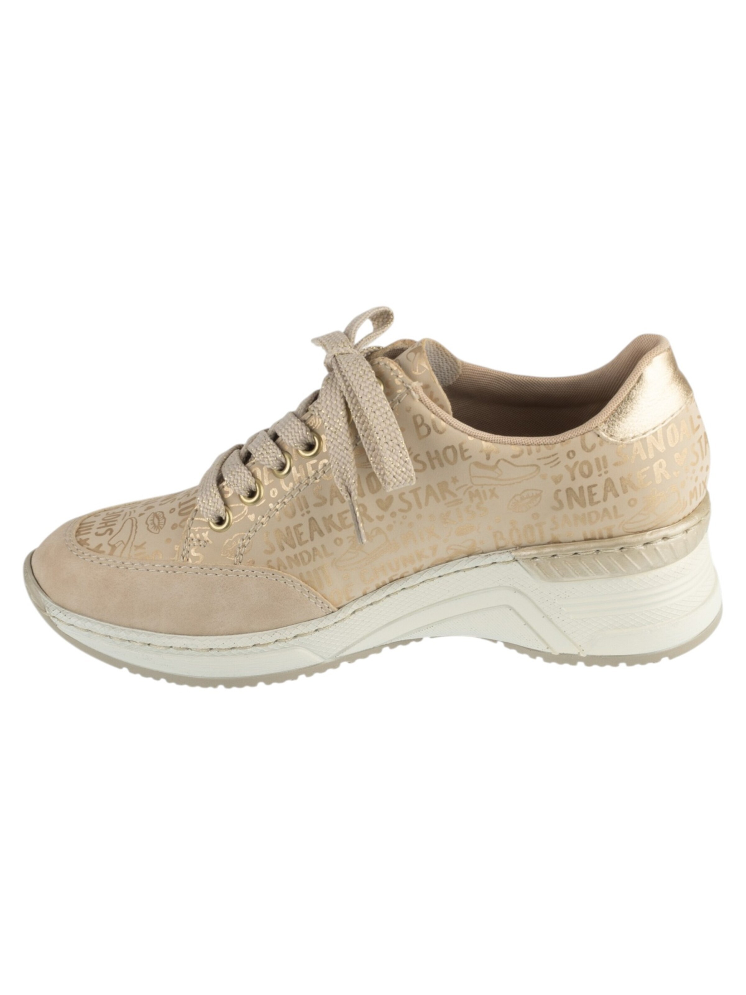 Baskets basses Rieker en beige
