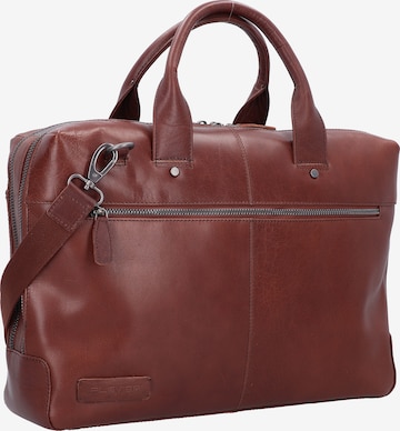 Plevier Document Bag 'Flint' in Brown