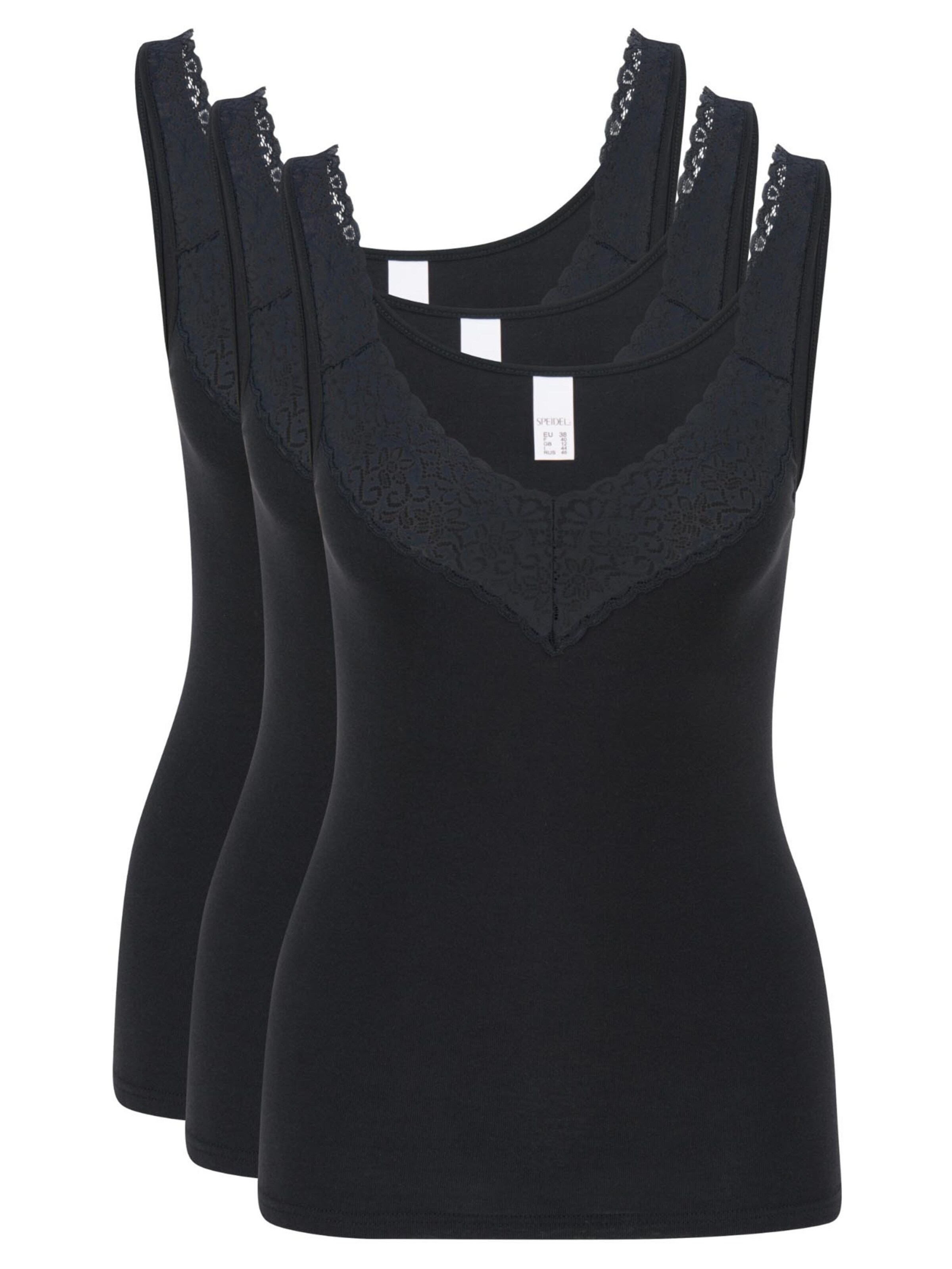 SPEIDEL Undershirt 'Natalie' in Black: front