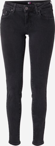 Tommy Jeans Skinny Jeans in Black: front