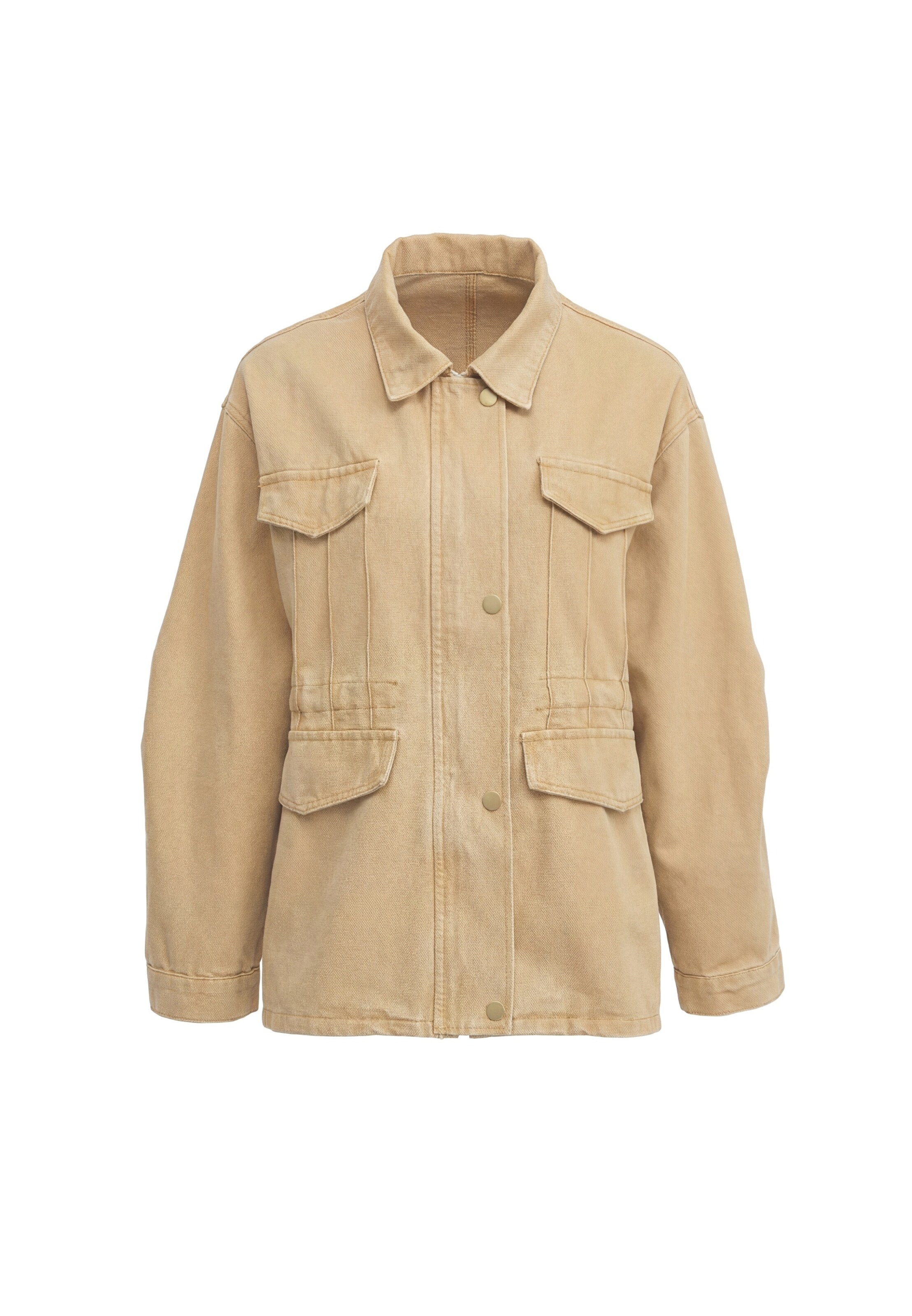 MYMO Between-season jacket in Beige: front