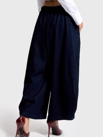 IT'S BASIC Vat Jeans 'BARREL BALLOON LOW RISE JEANS' in Blauw