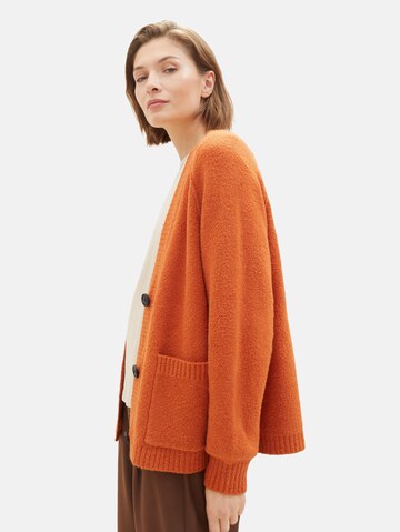 TOM TAILOR Strickjacke in Orange