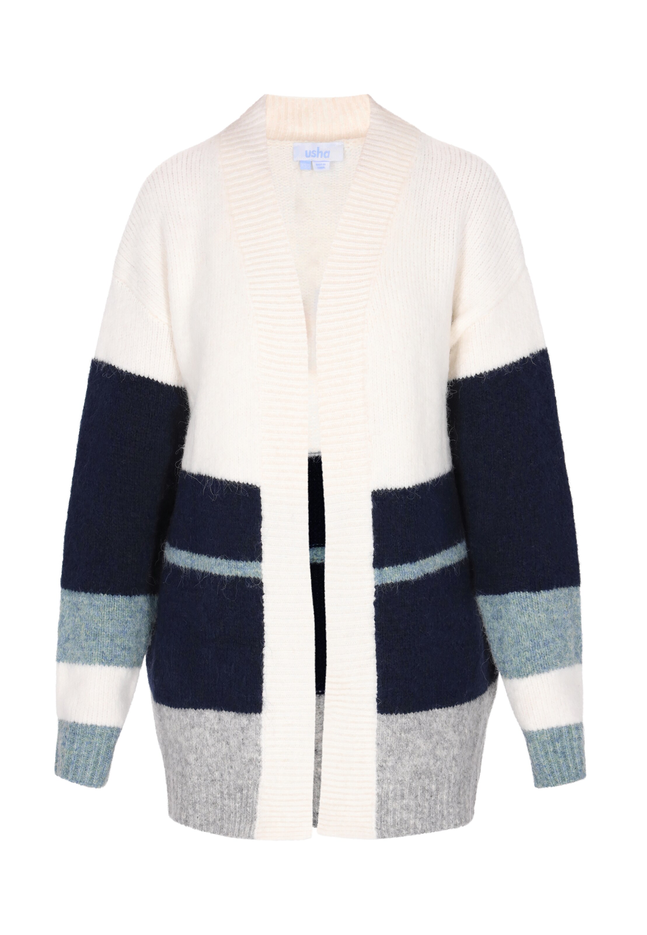 usha BLUE LABEL Strickjacke in Beige: Vorderseite