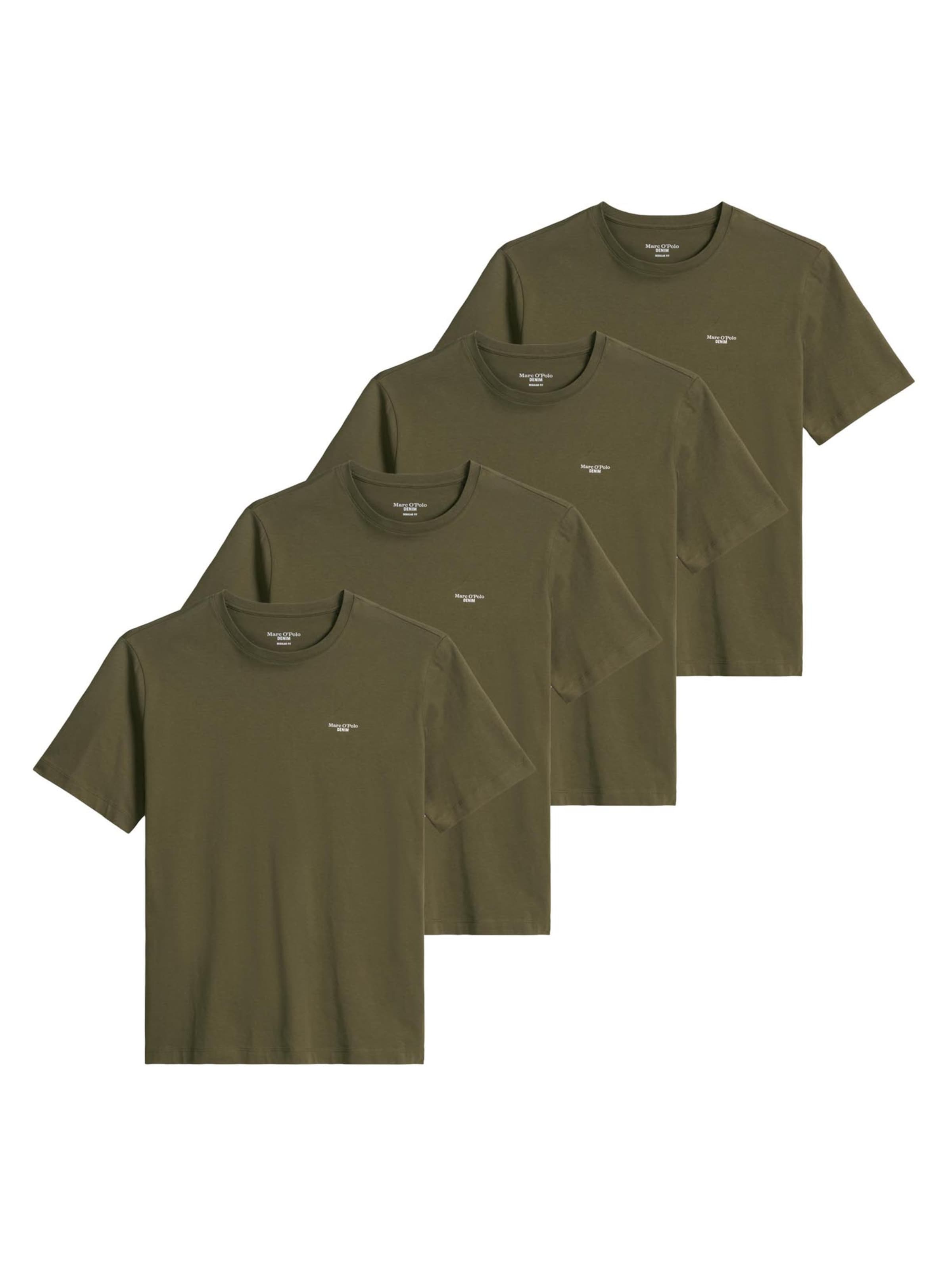 Marc O'Polo DENIM Shirt 'Basic' in Green: front