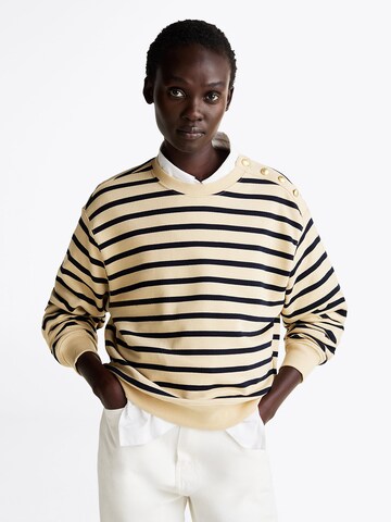 TOMMY HILFIGER Sweatshirt in Beige: voorkant