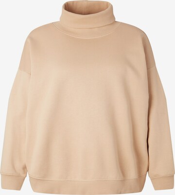 TOM TAILOR DENIM Sweatshirt i beige: framsida