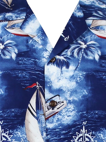 Pacific Legend Regular fit Button Up Shirt 'Yachten' in Blue