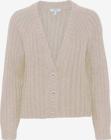 b.young Knit Cardigan '20810481' in Beige: front
