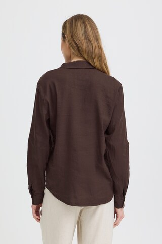 Pulz Blouse 'PZLUCA' in Brown