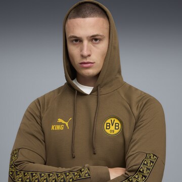 PUMA Sweatshirt 'Borussia Dortmund King' in Brown