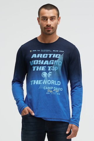 CAMP DAVID Shirt in Blau: Vorderseite