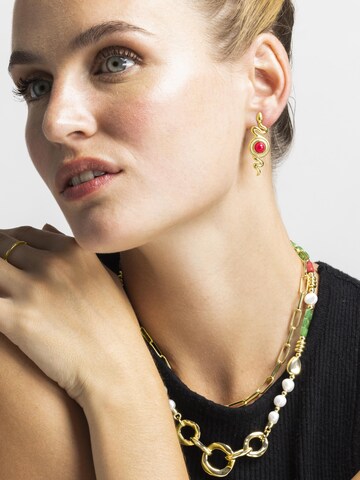 Orecchini 'EDRAK' di Luxenter in rosso