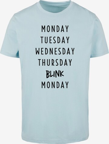 Mister Tee Shirt 'Blink' in Blauw: voorkant
