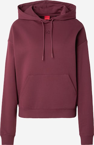 HUGO Sweatshirt 'Delfinia' in Purple: front