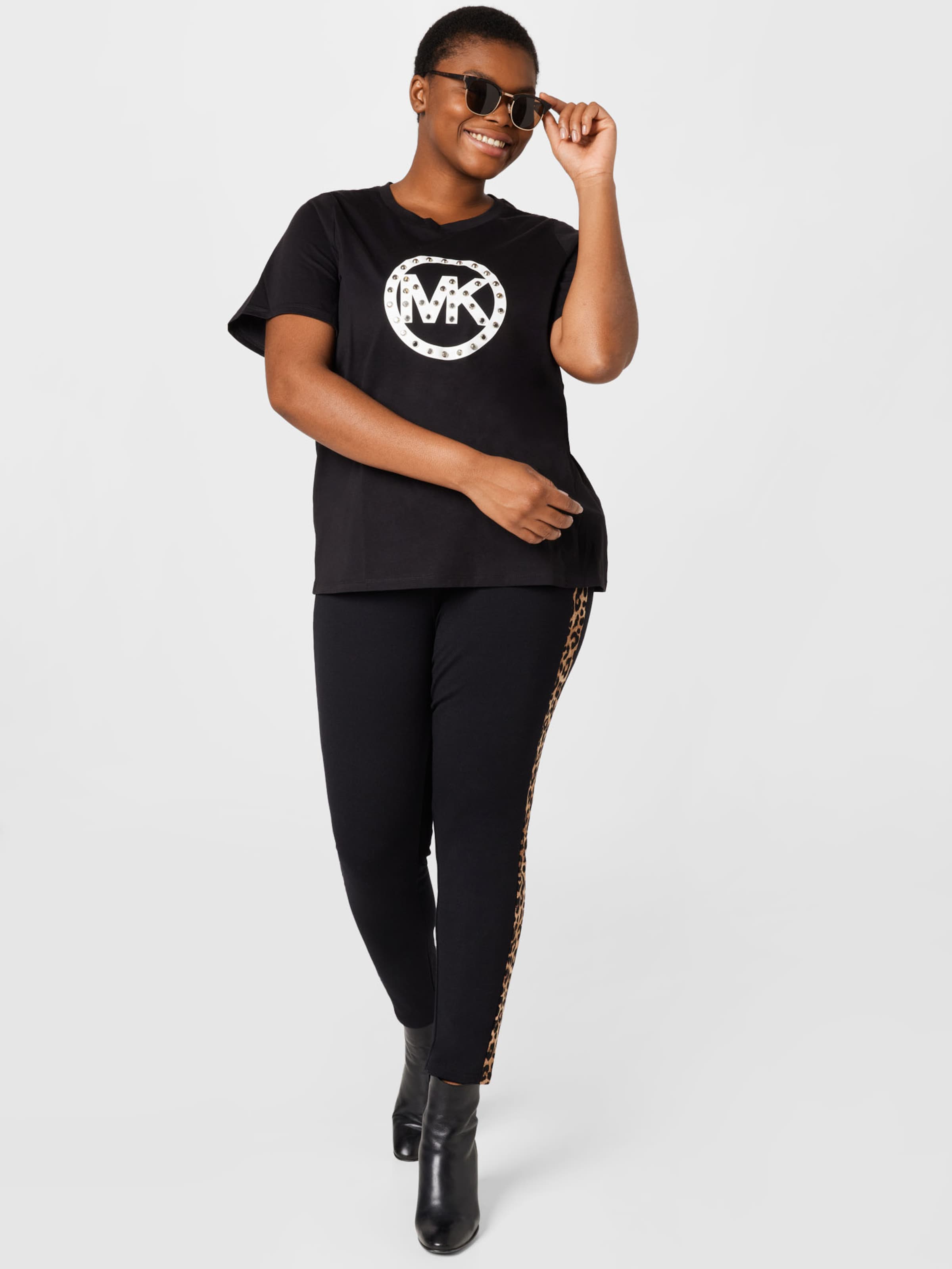 Frauen Große Größen Michael Kors Plus Leggings in Schwarz - QA21037 Frauen Große Größen Michael Kors Plus Leggings in Schwarz - QA21037