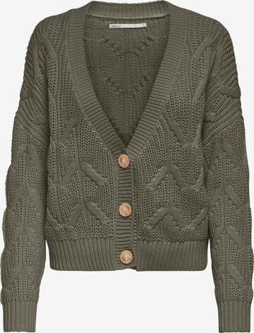 Cardigan 'Mette' ONLY en vert : devant