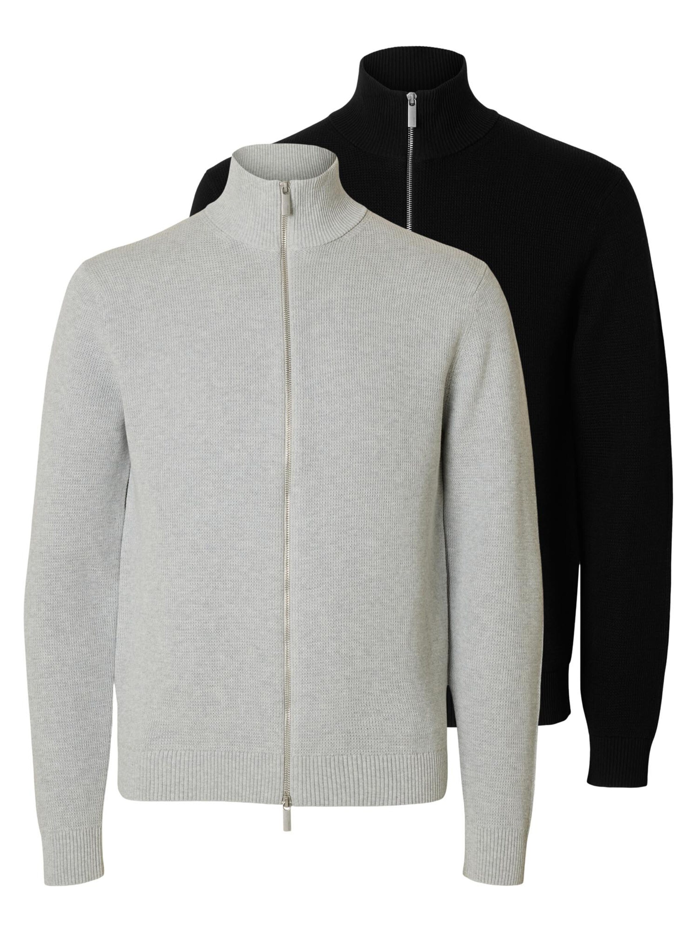 SELECTED Knit cardigan 'Dane' in Black: front