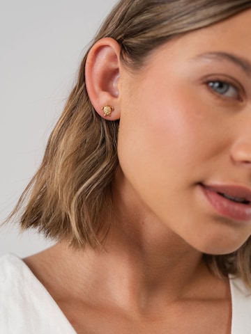 Boucles d'oreilles 'White Turtle' PURELEI en or