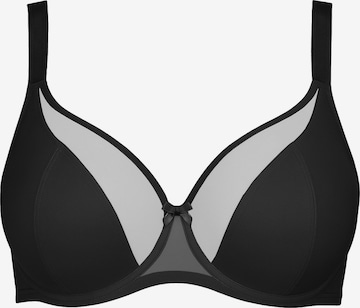 Vivisence Minimiser Bra '1079' in Black: front