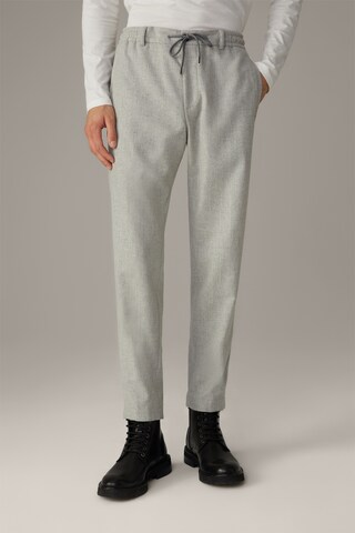 STRELLSON Slim fit Pants 'Saturn' in Grey: front