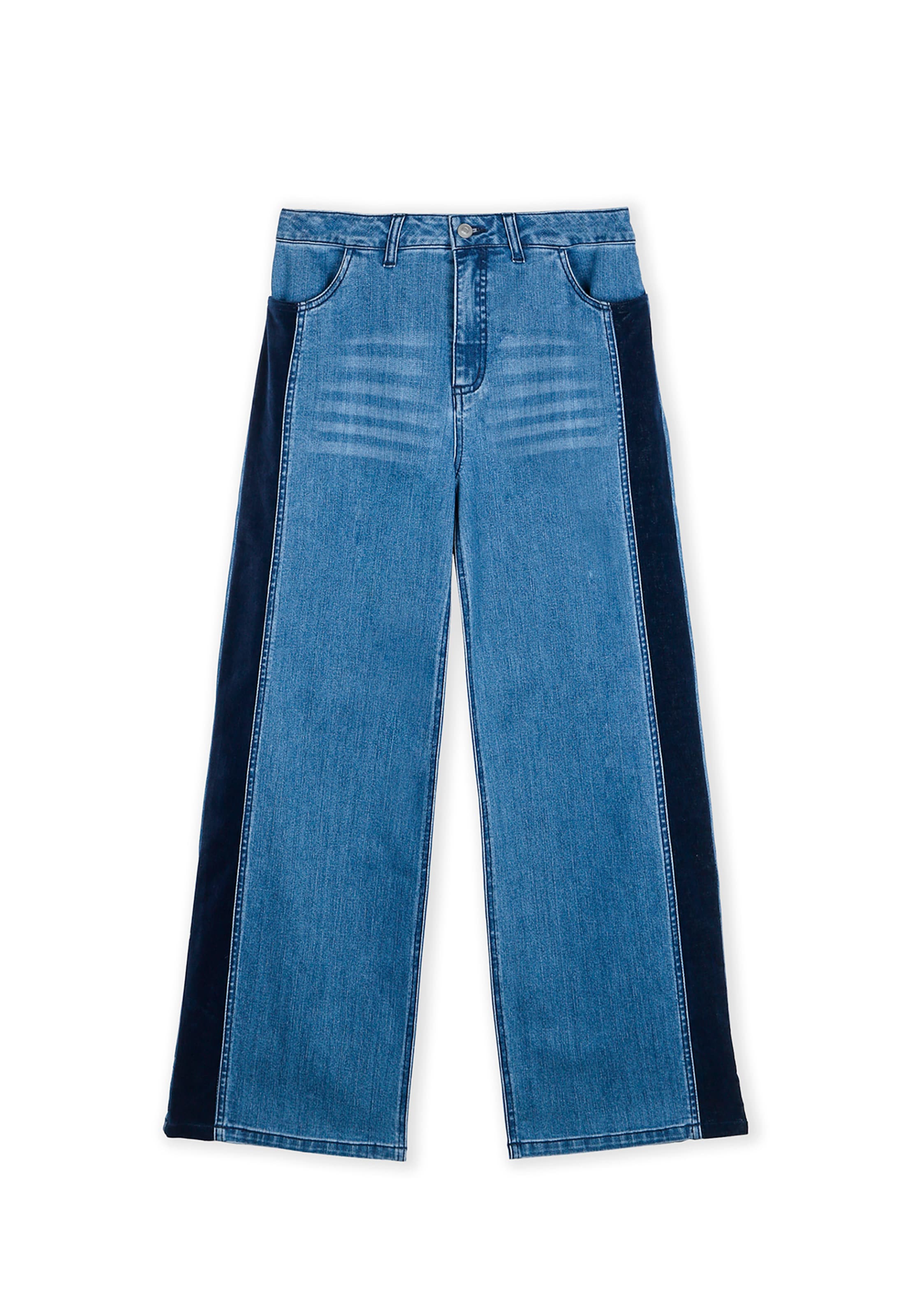 Lola Casademunt Wide leg Τζιν σε μπλε: μπροστά