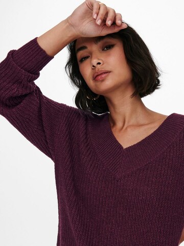 Pullover 'ONLFMELTON' di ONLY in rosso