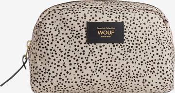 Wouf Cosmetic Bag in Beige: front