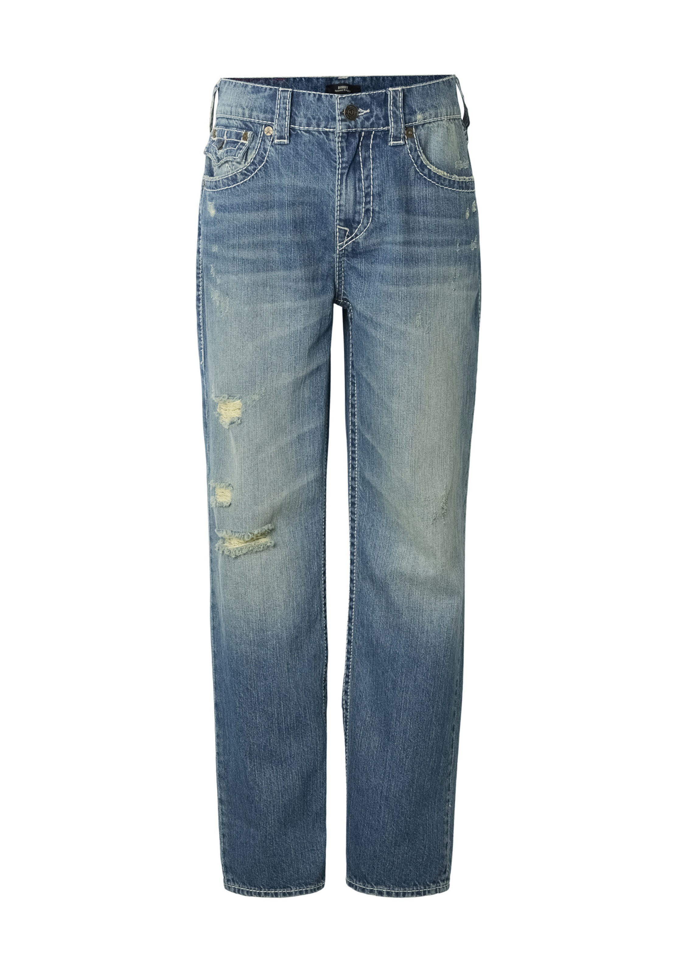 True Religion Regular Jeans in Blauw: voorkant