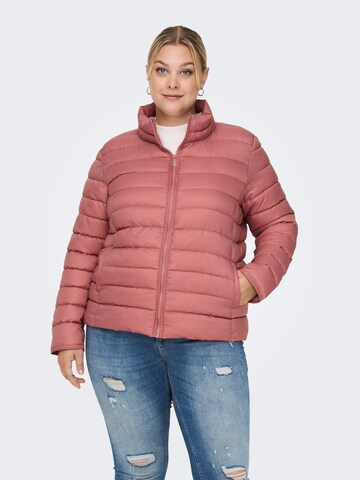 ONLY Carmakoma Between-Season Jacket 'TAHOE' in Pink: front