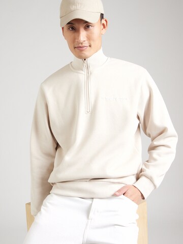 Felpa 'JREBZACK' di JJ Rebel in beige: frontale