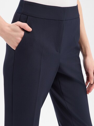 s.Oliver Slim fit Pleat-Front Pants in Blue