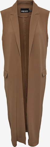 PIECES Vest 'JANA' in Brown: front