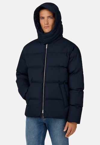 Boggi Milano Winterjas 'B Sustainable' in Blauw: voorkant