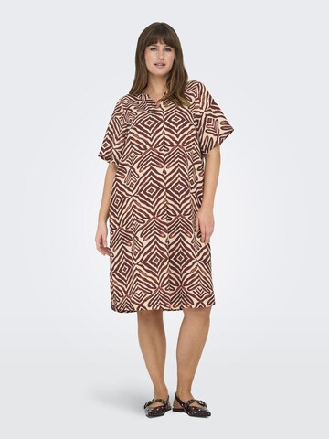 ONLY Carmakoma Blousejurk 'CARShilla' in Bruin