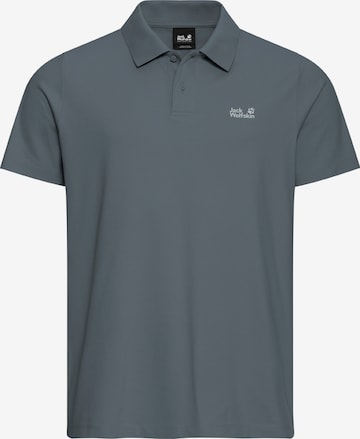 JACK WOLFSKIN Poloshirt in Grau: Vorderseite