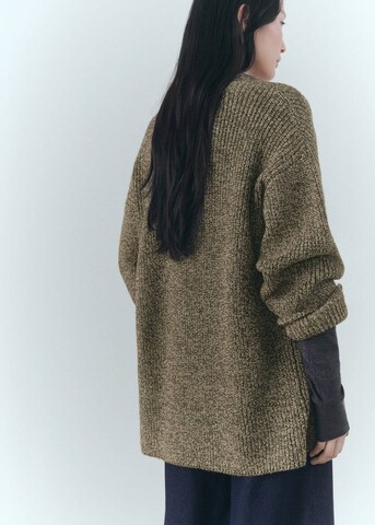 MANGO Strickjacke 'Abraham' in Grün