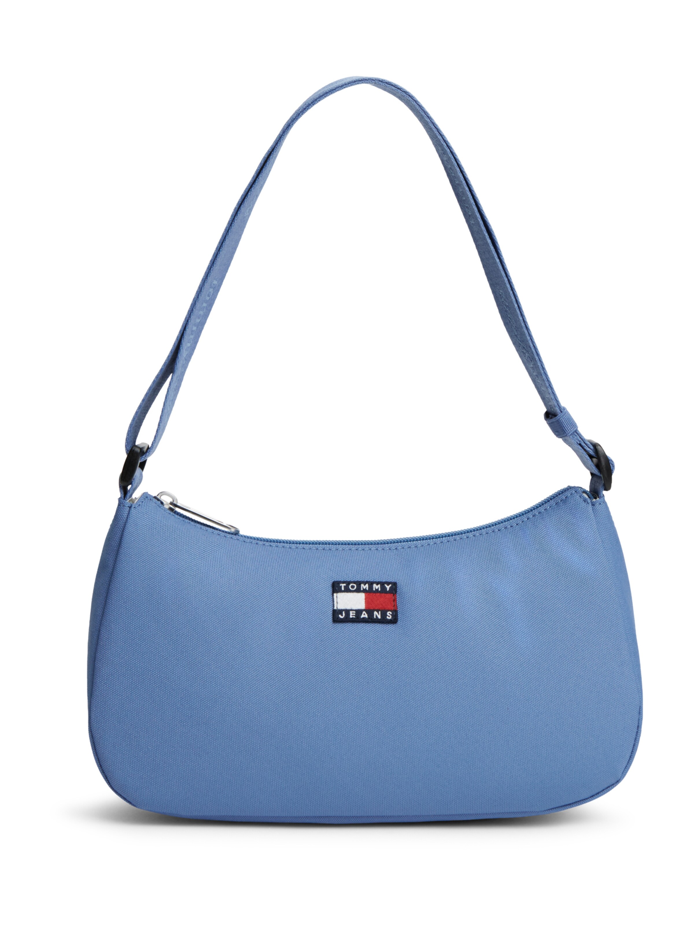 Tommy Jeans Schultertasche 'ESS DAILY' in Blau: Vorderseite