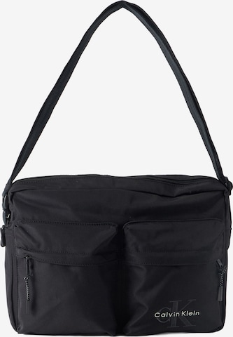 Calvin Klein - Bolso de hombro 'BOLD' en negro: frente