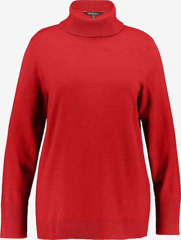 Pull-over Ulla Popken en rouge : devant