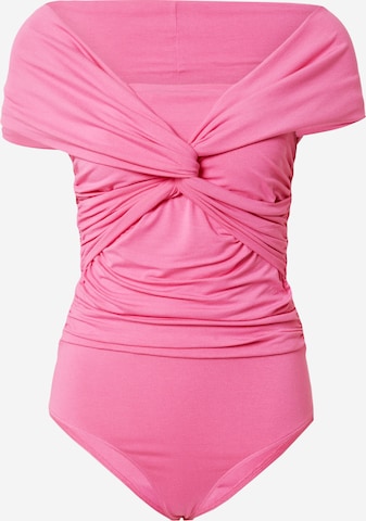 NU-IN Shirt bodysuit in Pink: front