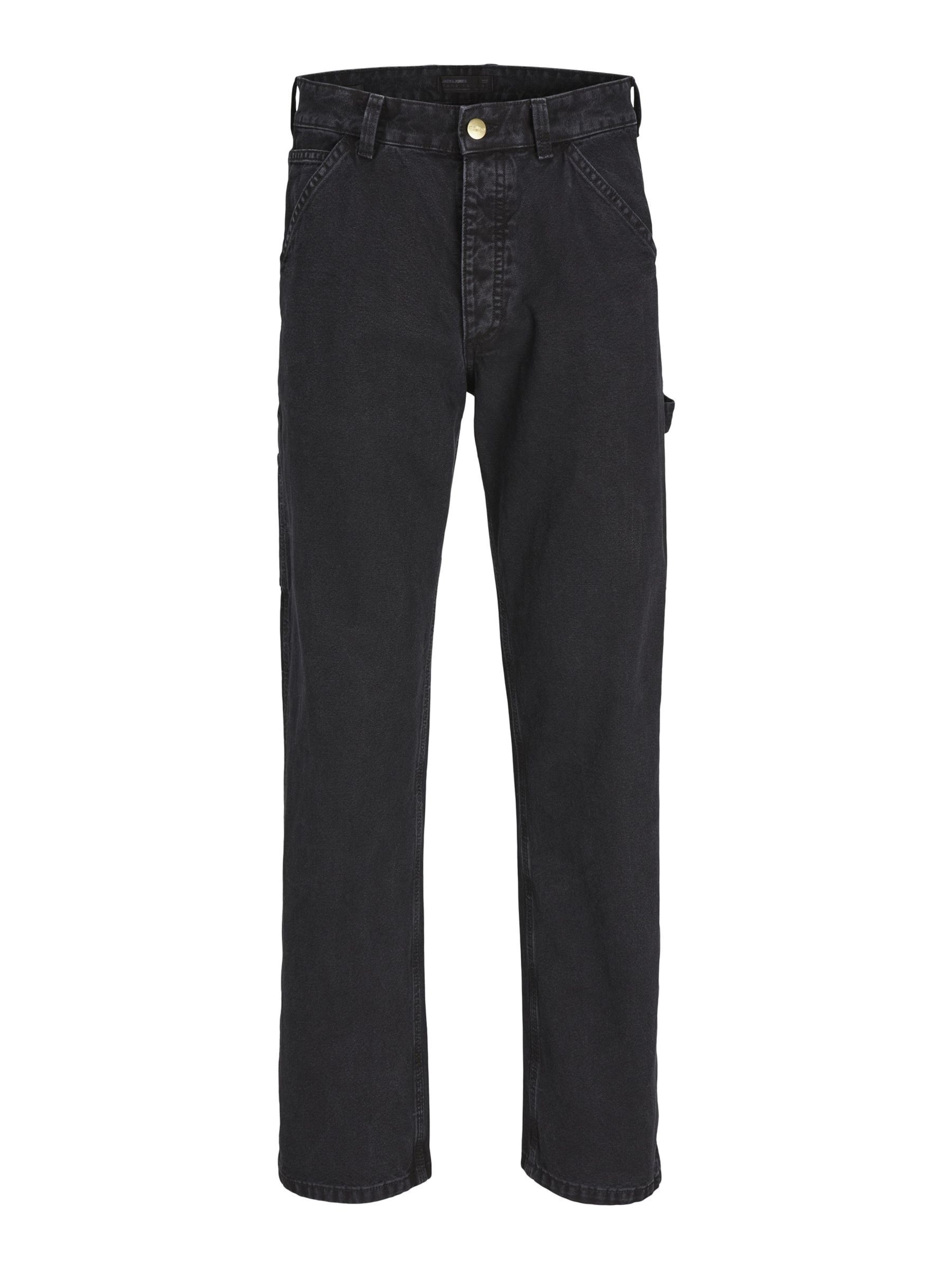 Loosefit Jeans 'JJIEddie JJCarpenter' di JACK & JONES in nero: frontale