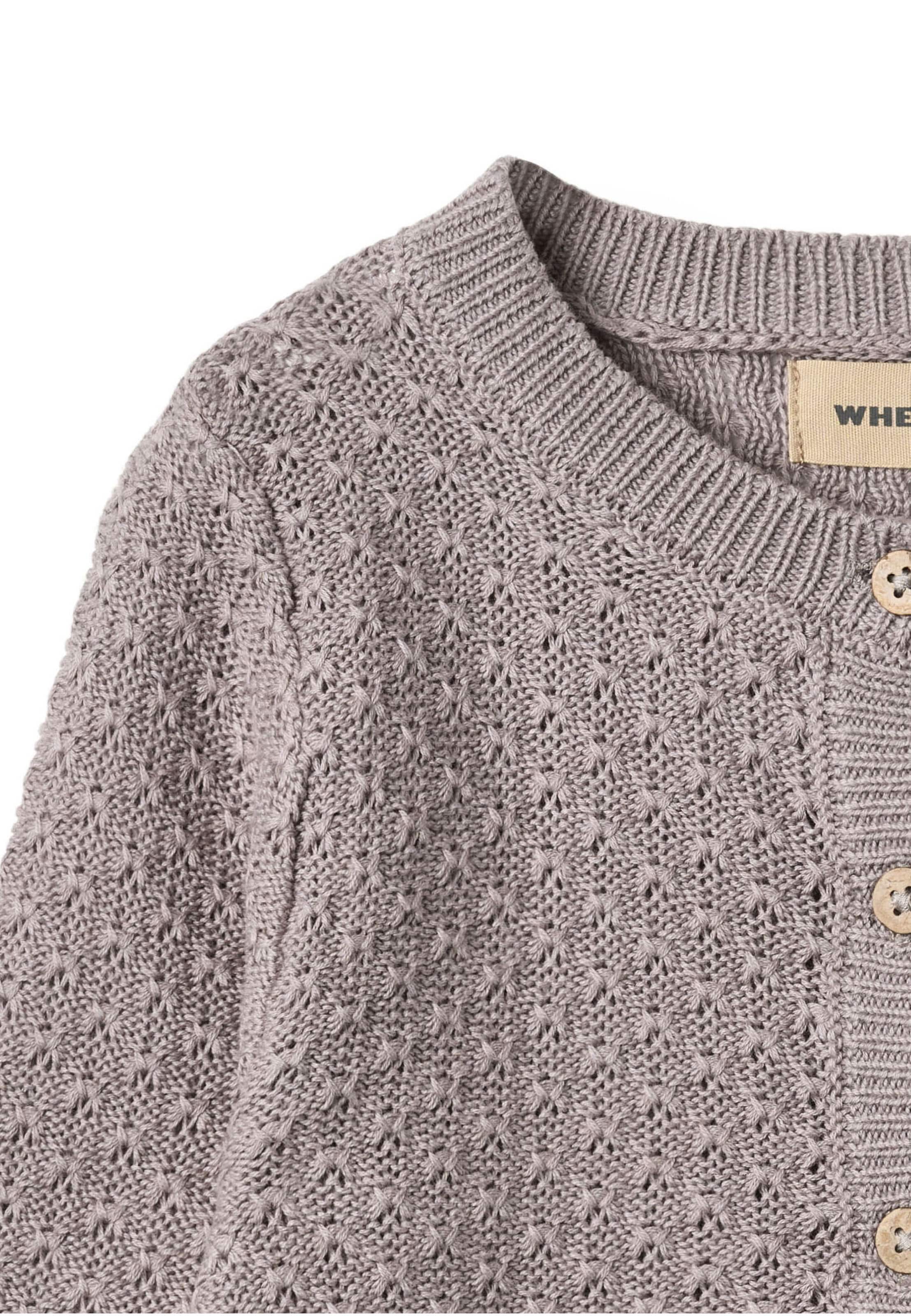 Cardigan 'Magnella' WHEAT en violet