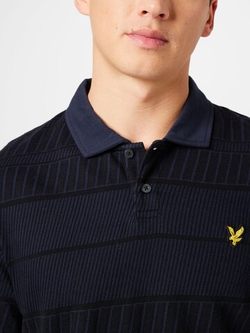 Lyle & Scott Tričko 'Grid' – modrá