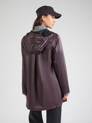 RAINS Between-Seasons Coat in Red