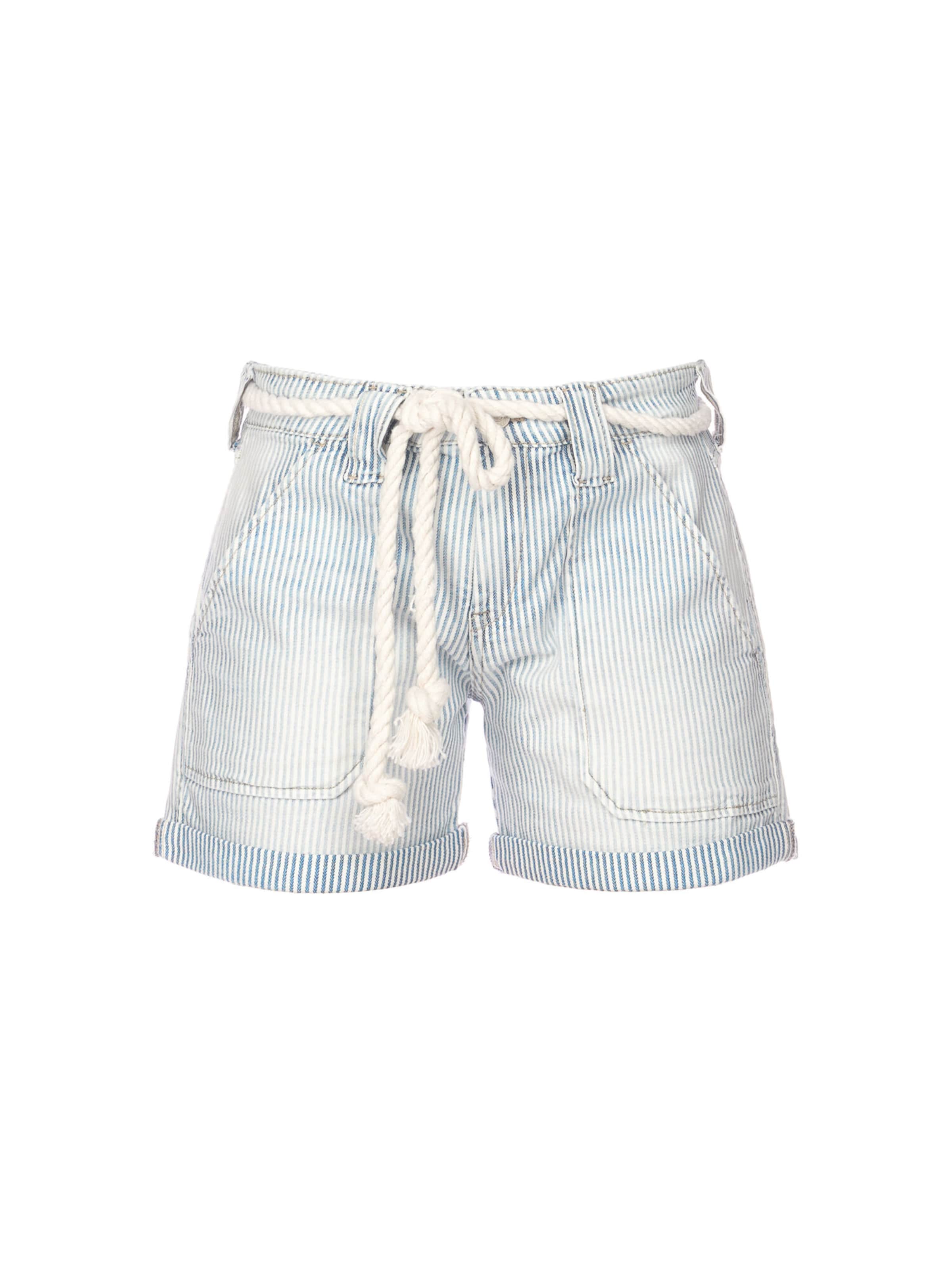 Le Temps Des Cerises Regular Shorts 'BLOOM' in Blau: Vorderseite