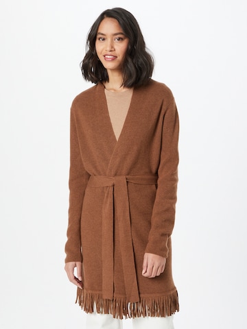 GERRY WEBER Knit Cardigan in Brown: front