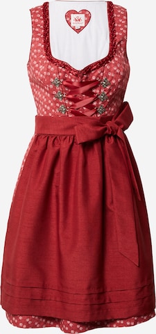 SPIETH & WENSKY Dirndl in Red: front