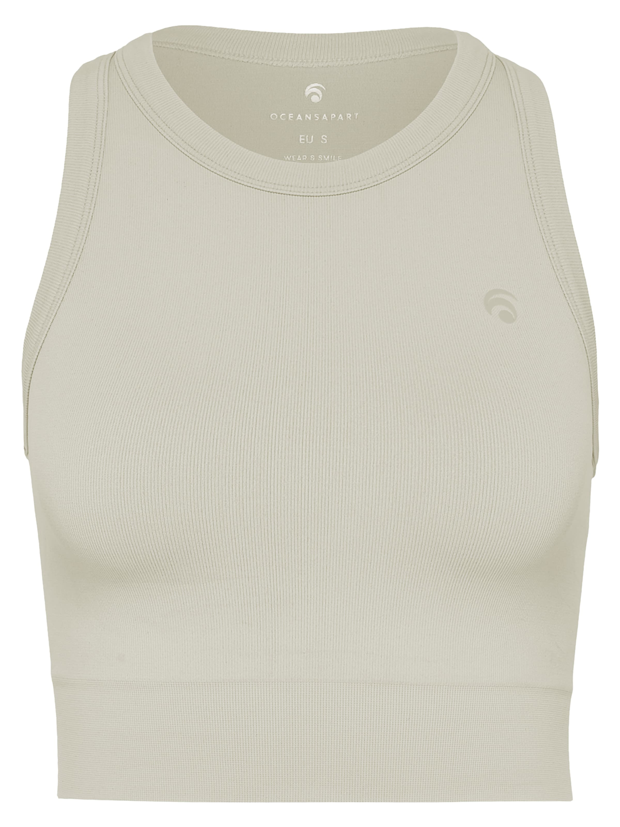 OCEANSAPART Sportovní top 'Sky' – šedá: přední strana